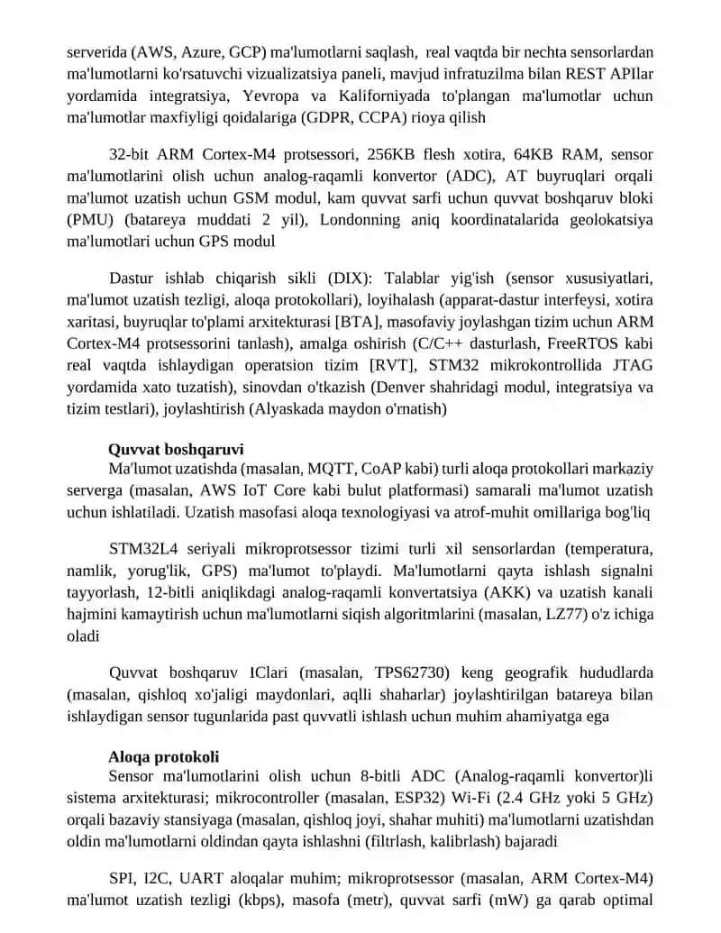 Mikroprotsessor tizimini ishlab chiqish 3