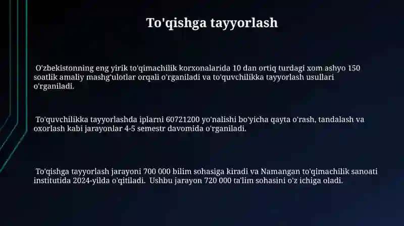 To'quvchilikka Tayyorlash 3