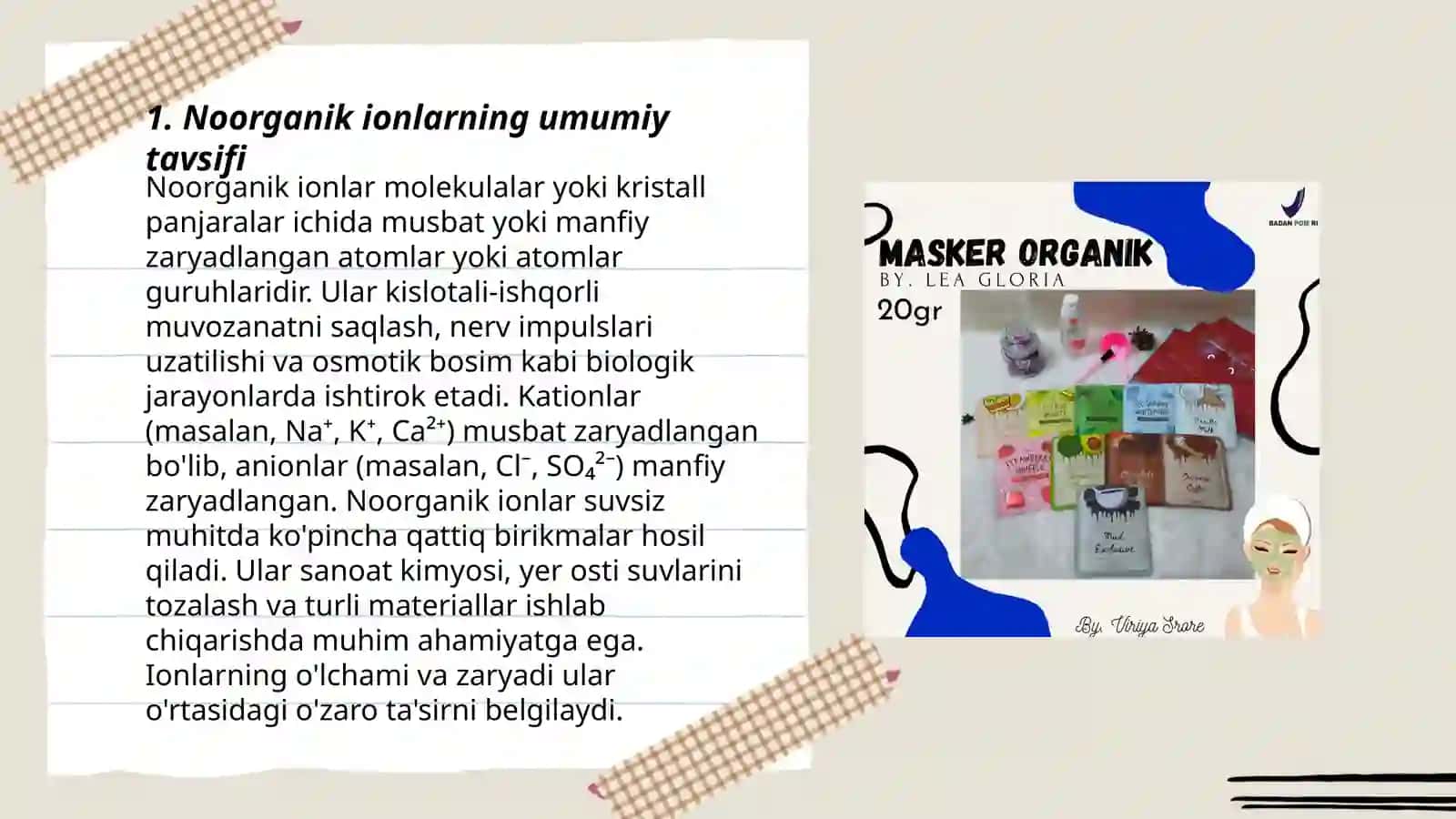 Noorganik ionlar ularning funksiyalari 3