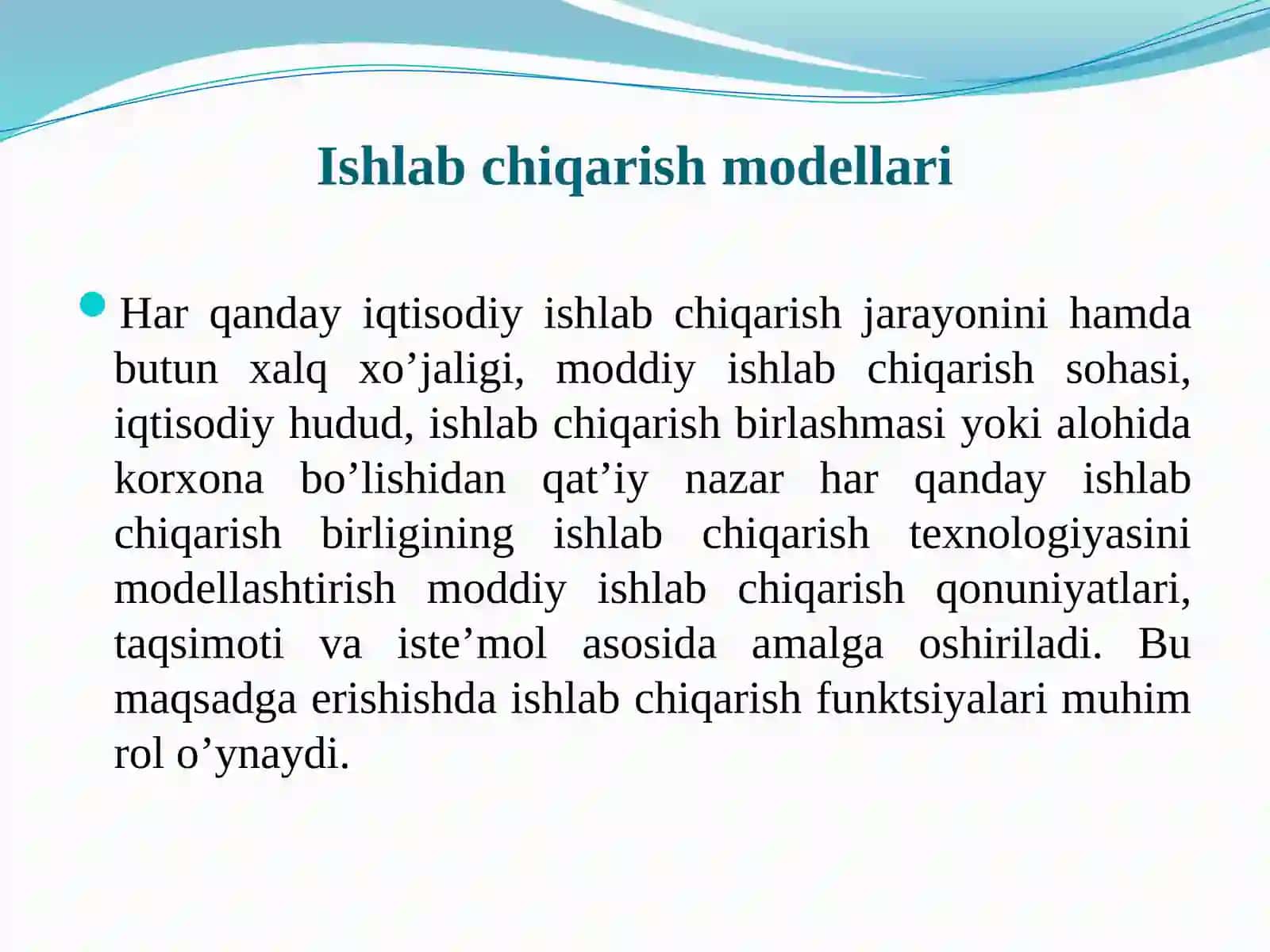 Amaliy ekonometrik modellar 3