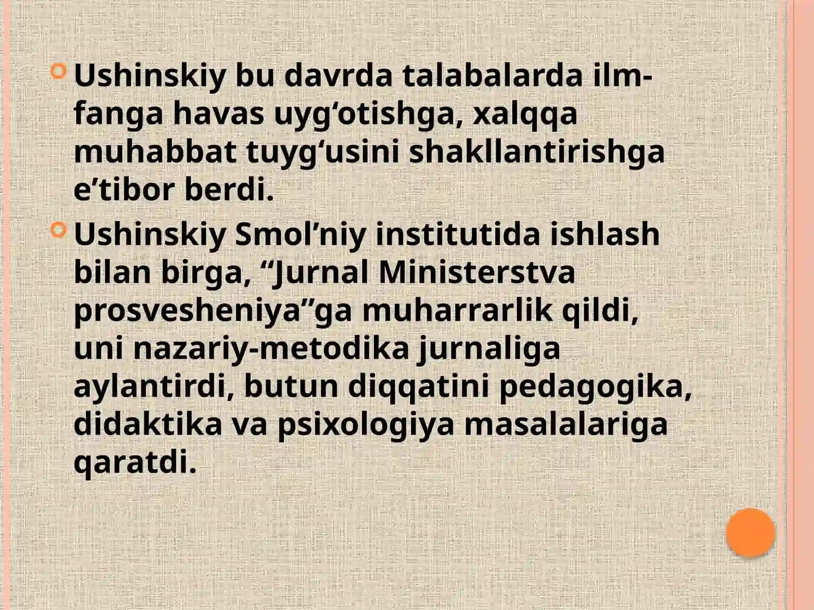 Ushinskiyning pedagogik fikrlari 3