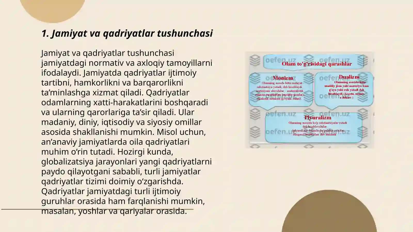 Jamiyat va qadriyatlar tushunchasi 3