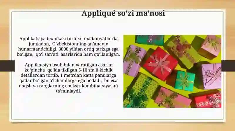Applikatsiya va Origami 3