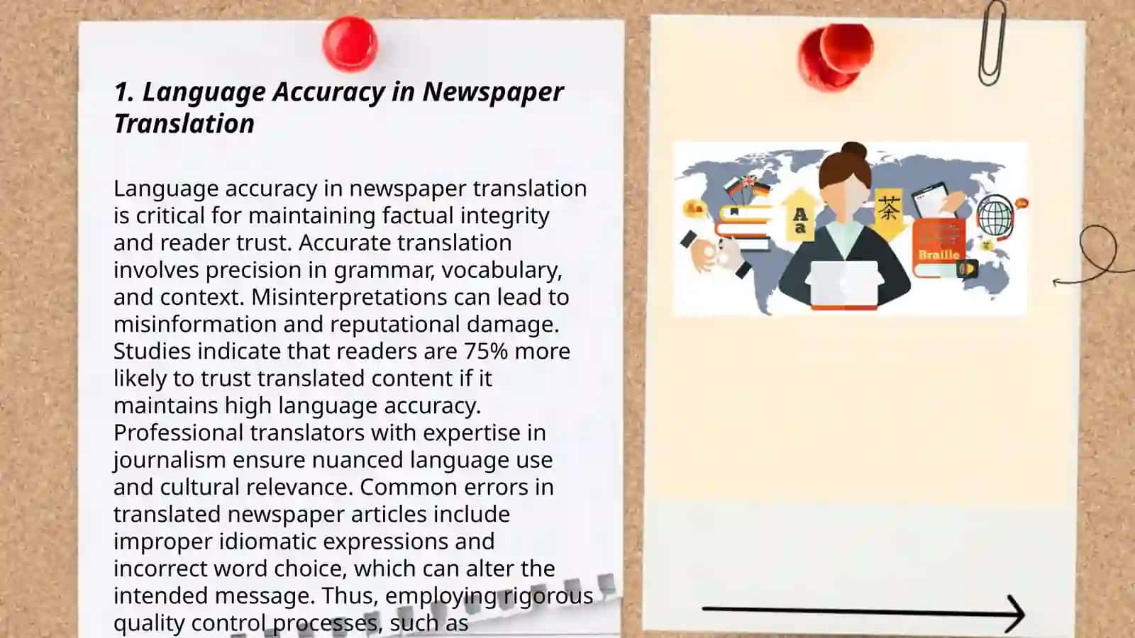 Translation of newspaper texts 3