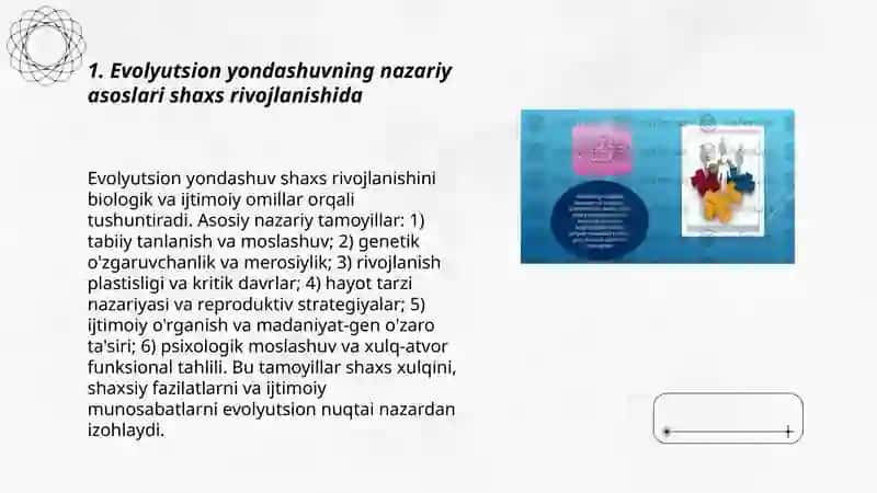 Shaxsni evolyutsion jihatdan rivojlanishi 3