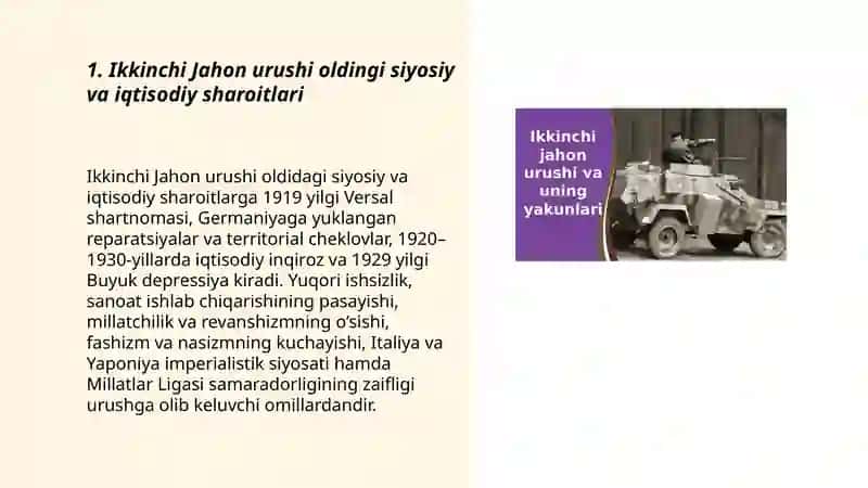 Ikkinchi Jahon urushi davri va sabablari 3