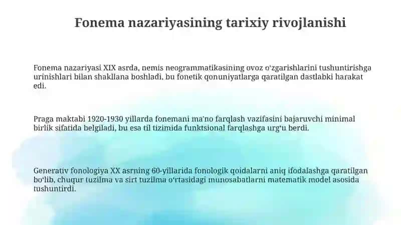 Fonema nazariyasi tarixidan 3