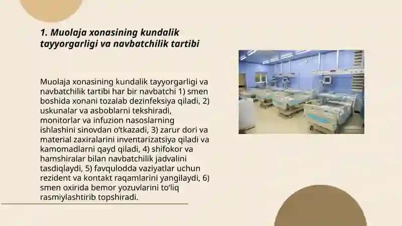Muolaja xonasida ishlash tartibi 3