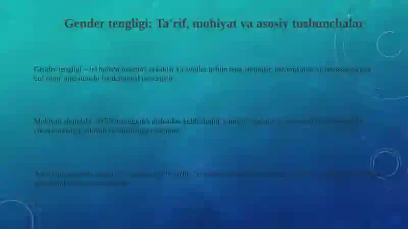 Gender Tengligi 3