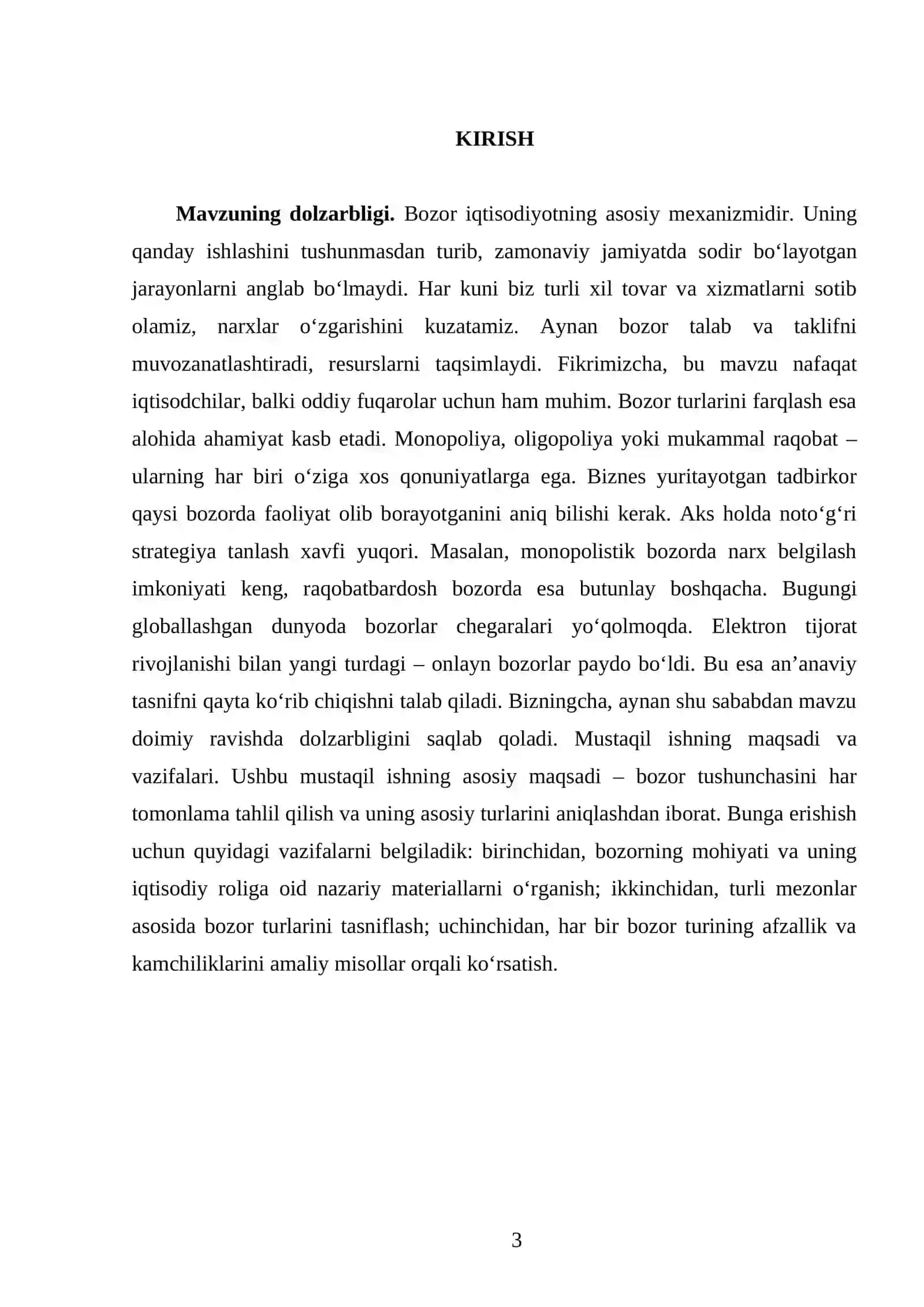 Bozor tushunchasi va turlari 3