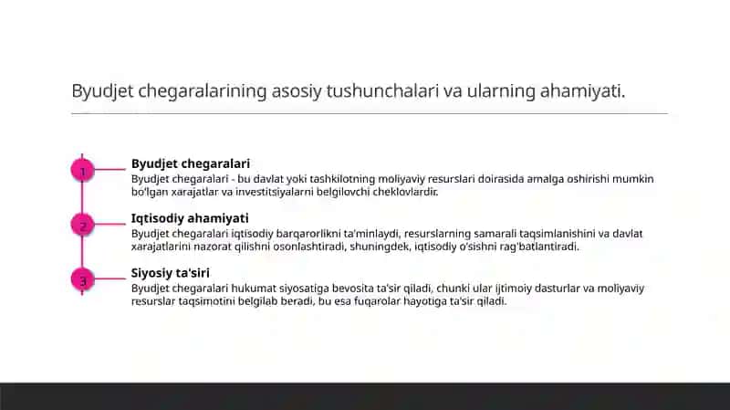 Byudjet chegaralari va ularning mohiyati 3