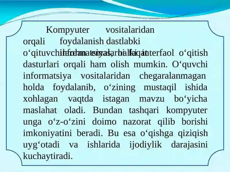 MASOFAVIY TA’LIM TEXNOLOGIYASI 3