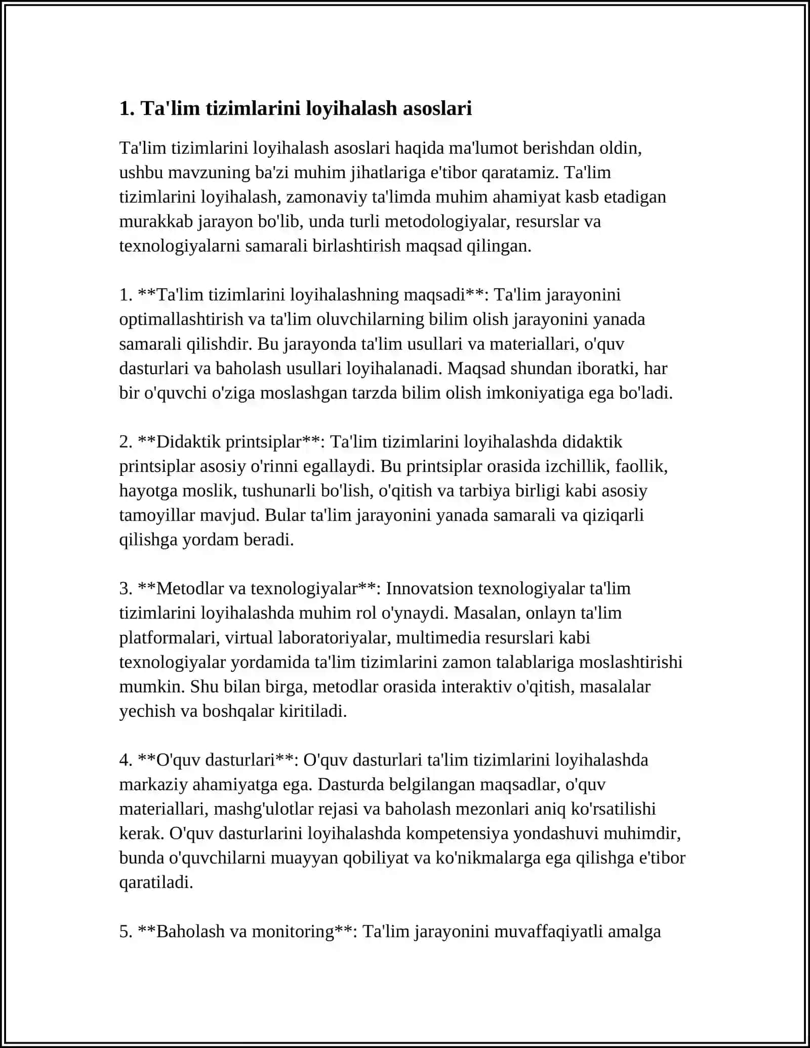PEDAGOGIK TIZIMLARNI LOYIHALASHTIRISH 3