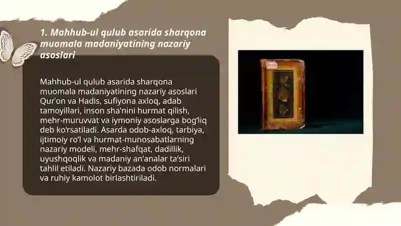Mahhub-ul qulub asarida sharqona muomala madaniyati 3
