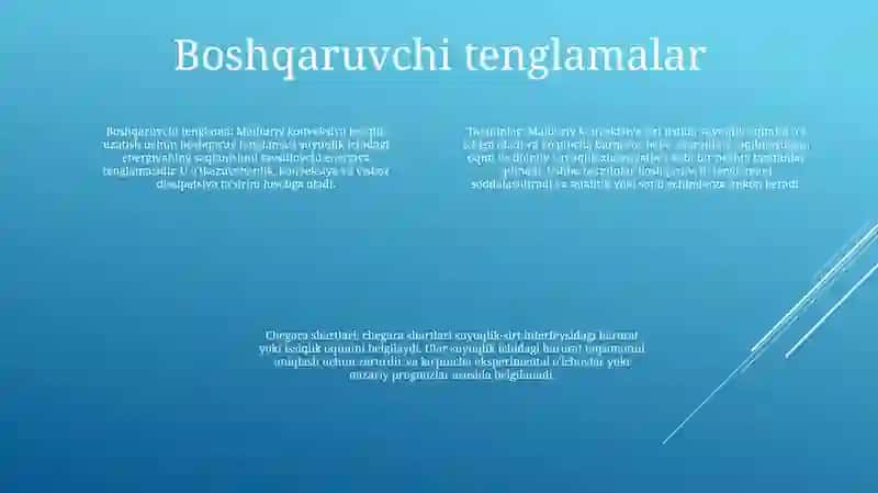 Majburiy Konveksiyada Issiqlik 3