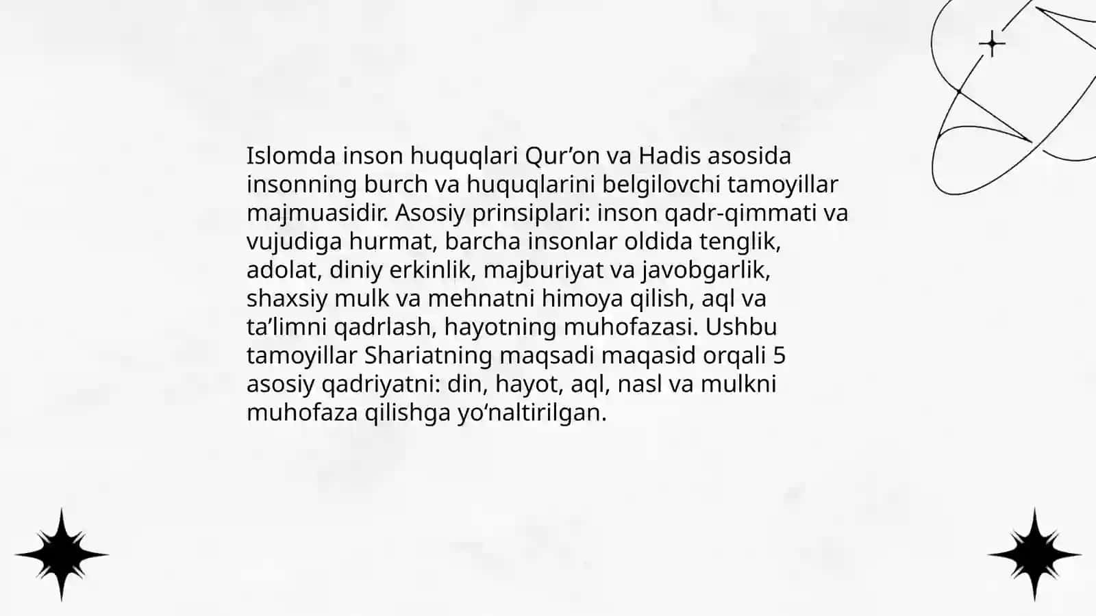 Islomda inson huquqlari 3