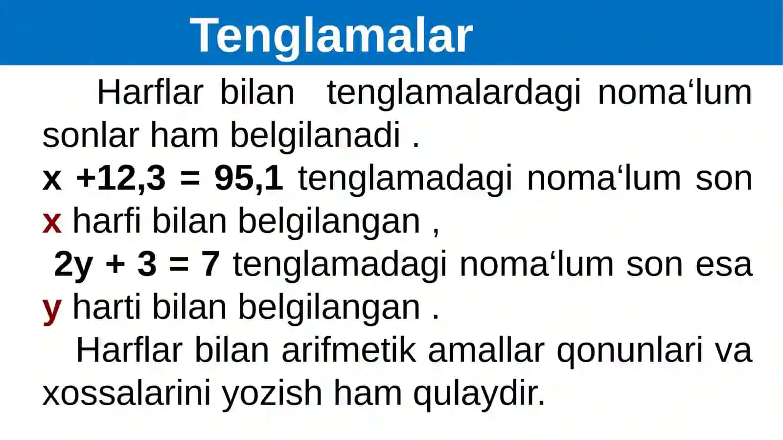 ALGEBRAIK TENGLIKLAR 3