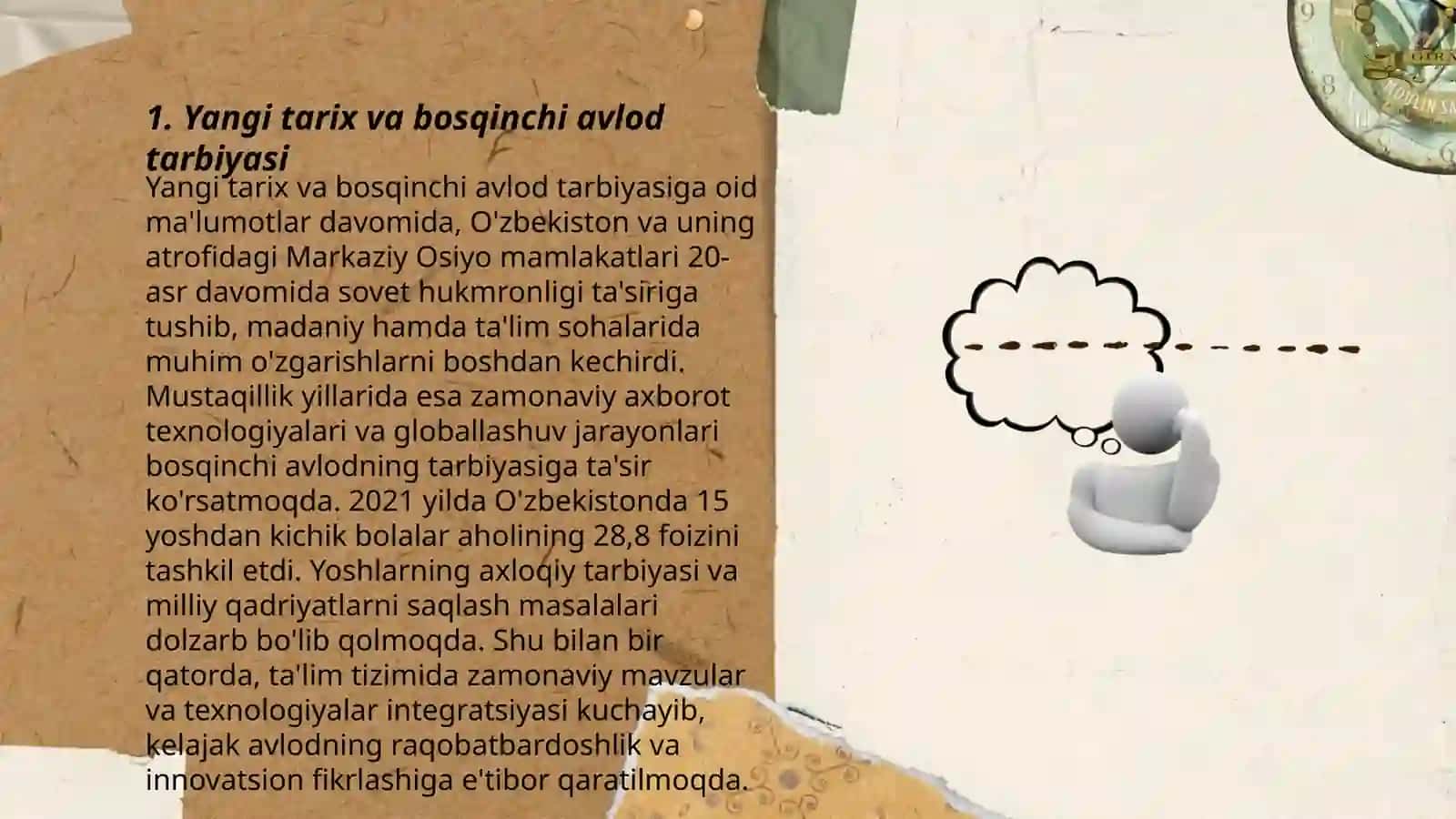 Yangi tarix va bosqinchi avlod tarbiyasi 3