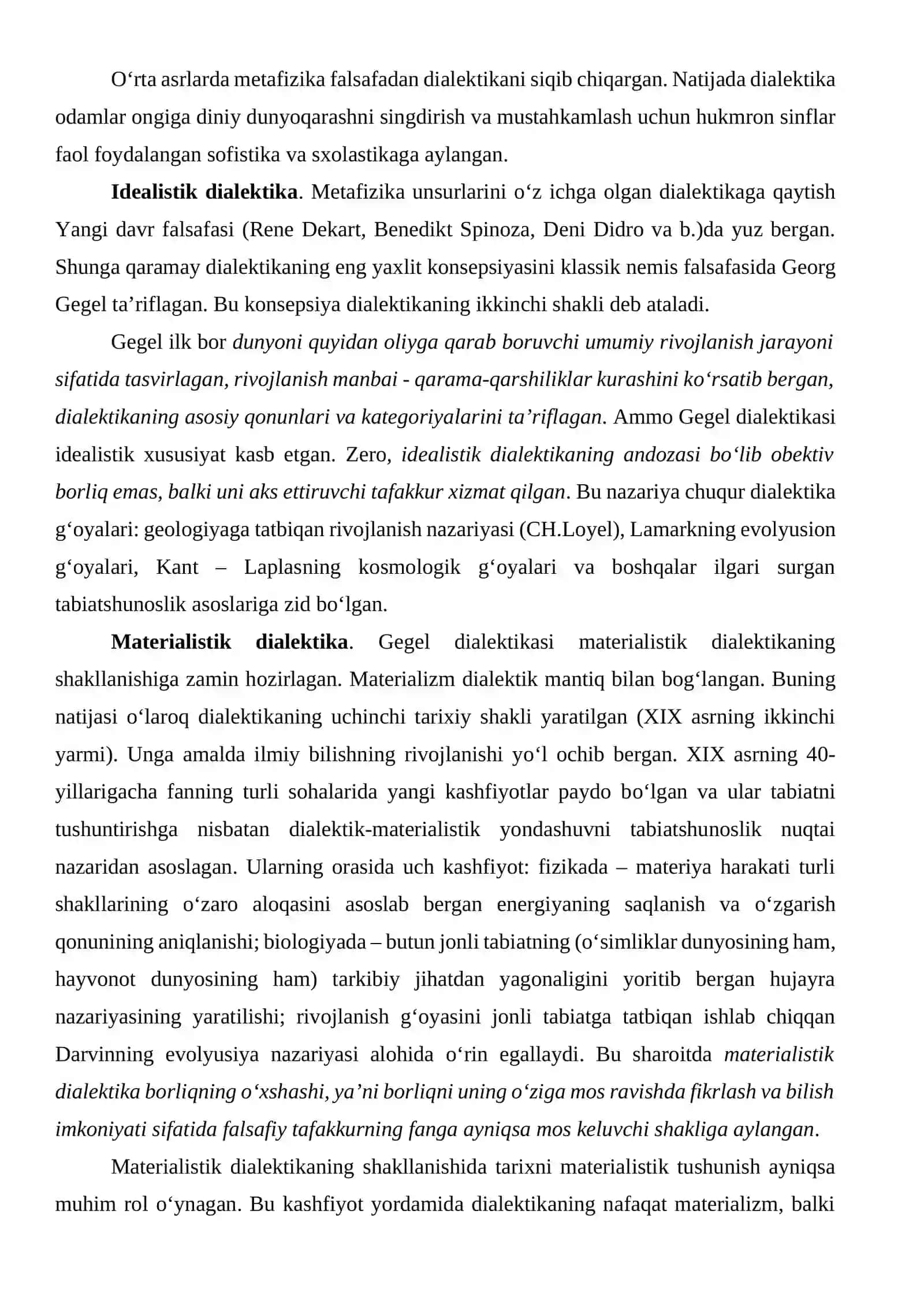 Dialektikaning tarixiy shakllari va xususiyatlari 3
