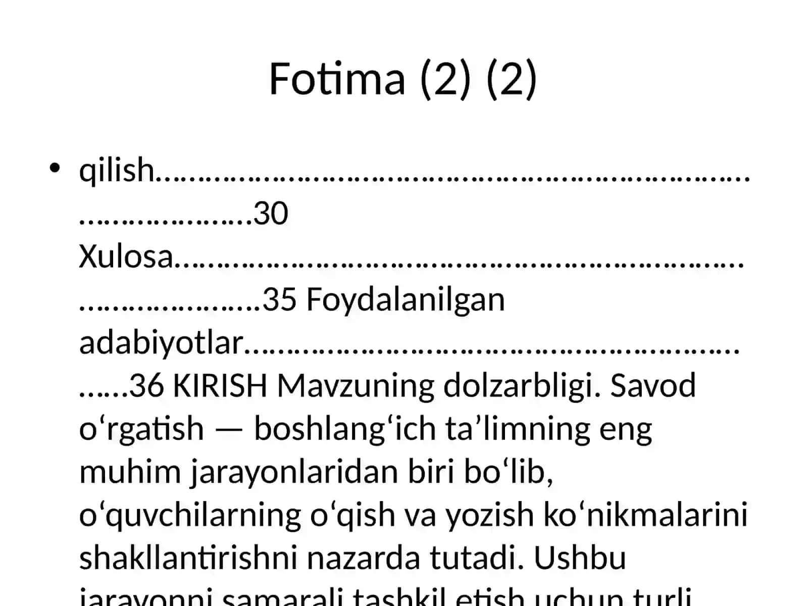 Savod o‘rgatish davrida gap ustida ishlash 3