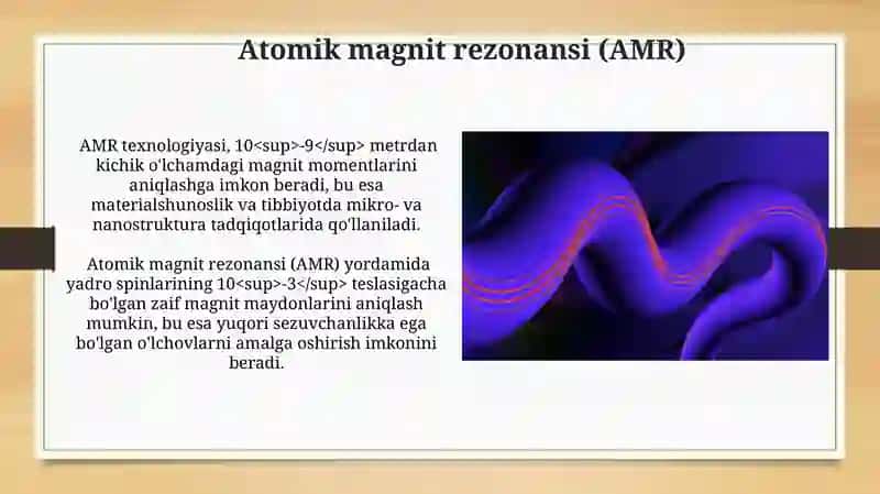 Atomik magnit rezonansi (AMR) 3