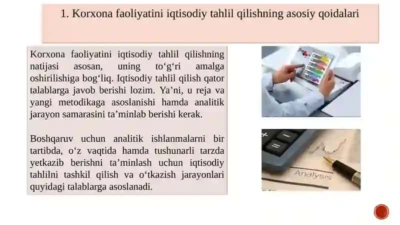 Iqtisodiy tahlil ishlarini tashkil qilish 3