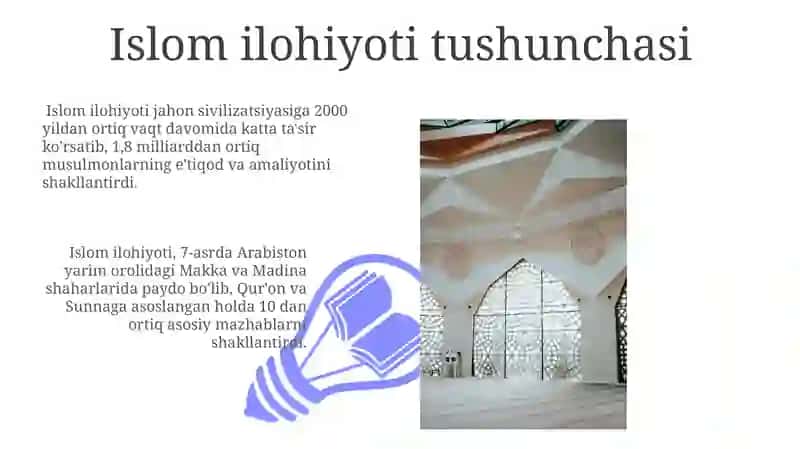 Islom dinitalimoti va aqidaviy yoʻnalishlari 3