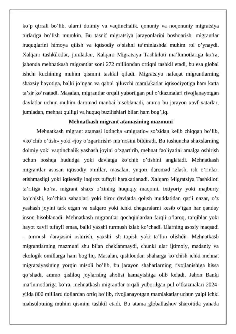 Mehnatkash migrantlarning huquqiy maqomi 3