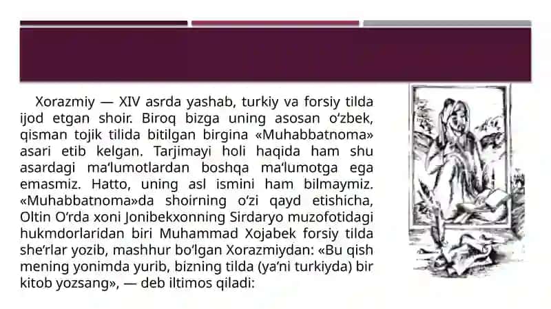 Xorazmiy Muhabbatnoma 3