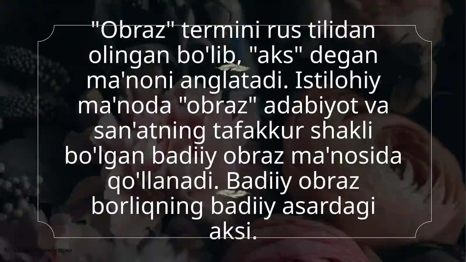 Adabiyot nazariyasi amaliy mashg'uloti 3