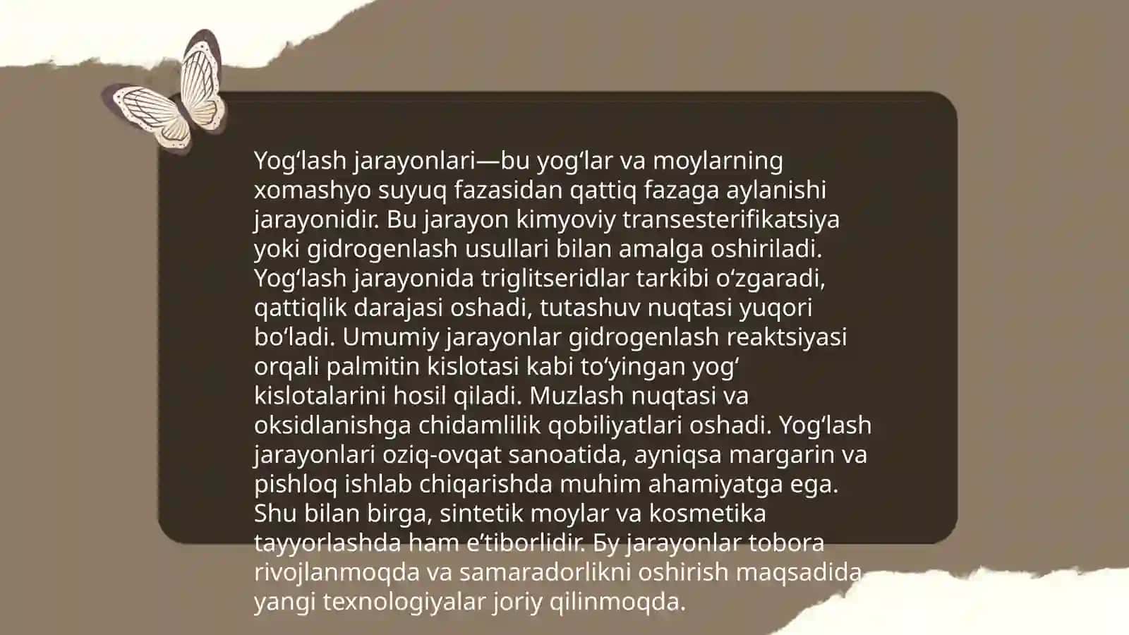 Yog‘lash jarayonlari 3