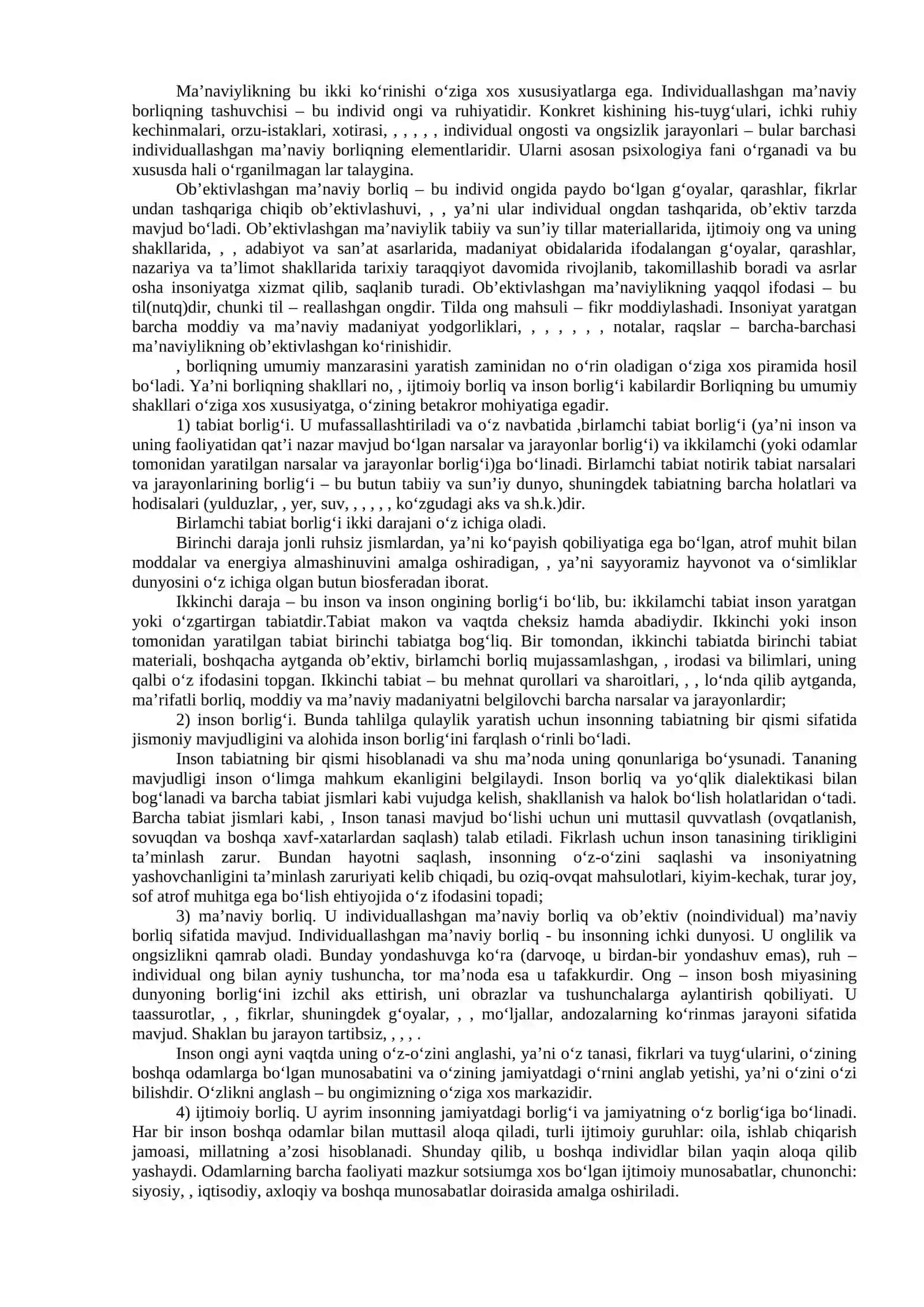 Ontologiya - Borliq falsafasi 3