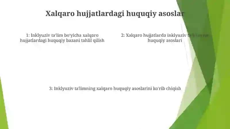Inklyuziv Talimning Huquqiy Asoslari Xalqaro Hujjatlarda Tahlil Qilish 3
