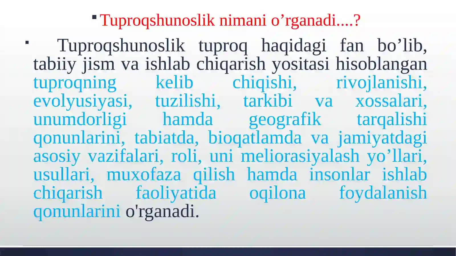 Тупроқшунослик ва деҳқончиликкафедраси 3