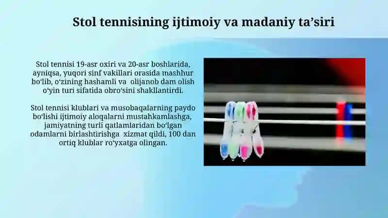 Stol tennisining ijtimoiy va madaniy ta'siri 3