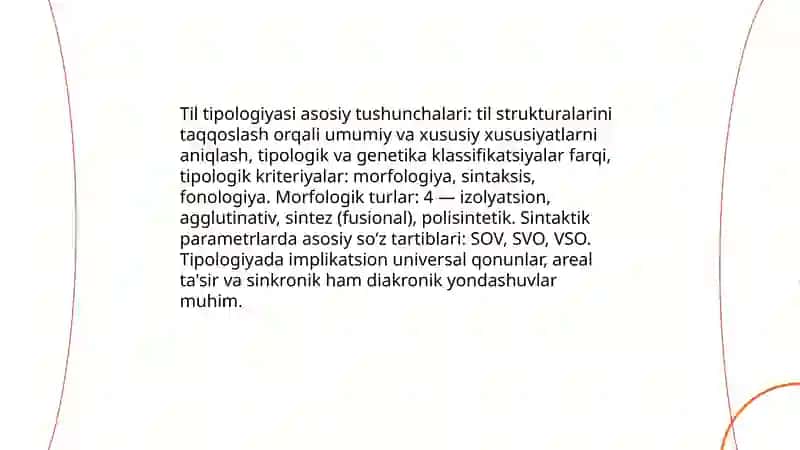 Tilning tipologik tasnifi 3