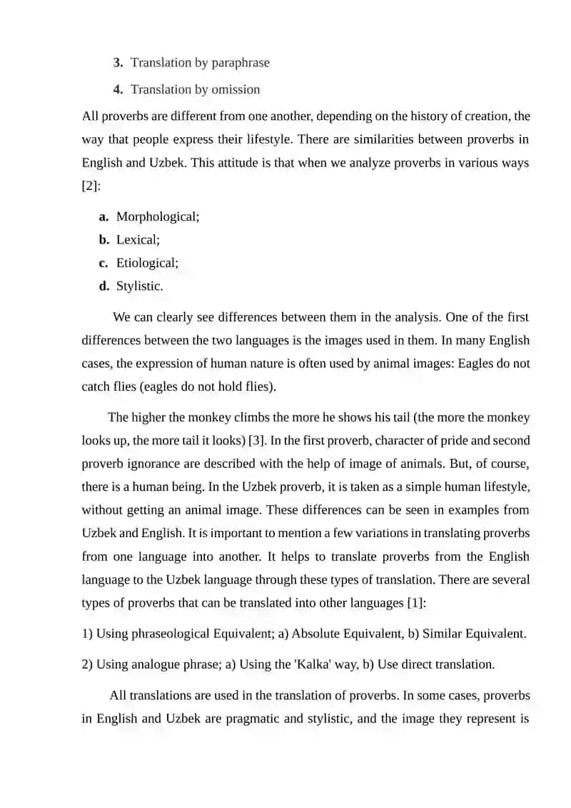 Methods of translation of pronouns and sayings 3
