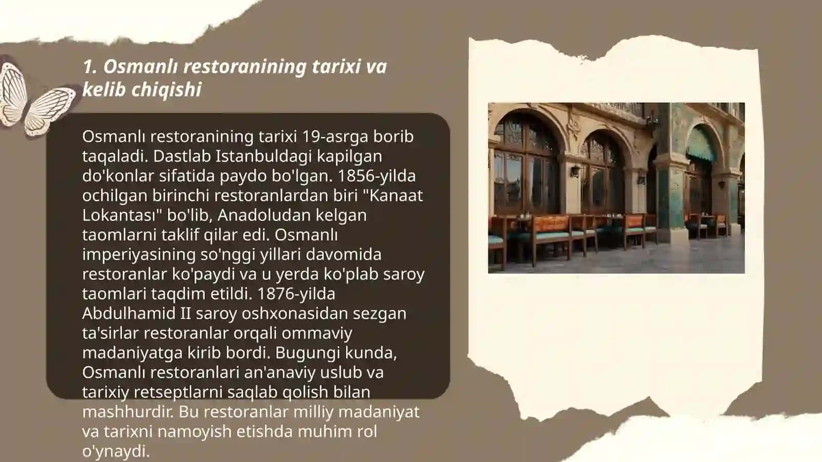 Osmanlı restaurant loyihasi 3