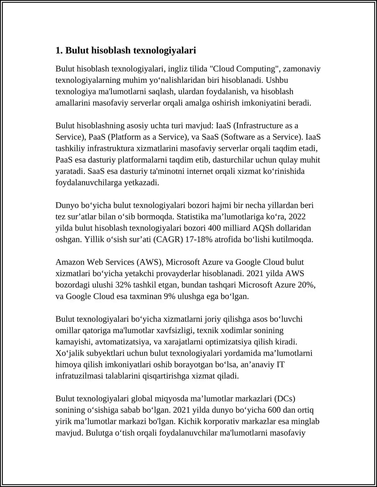Bulut hisoblash texnologiyalari 3