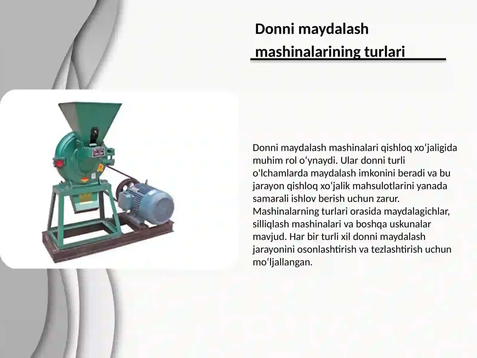 Donni maydalash mashinalari 3