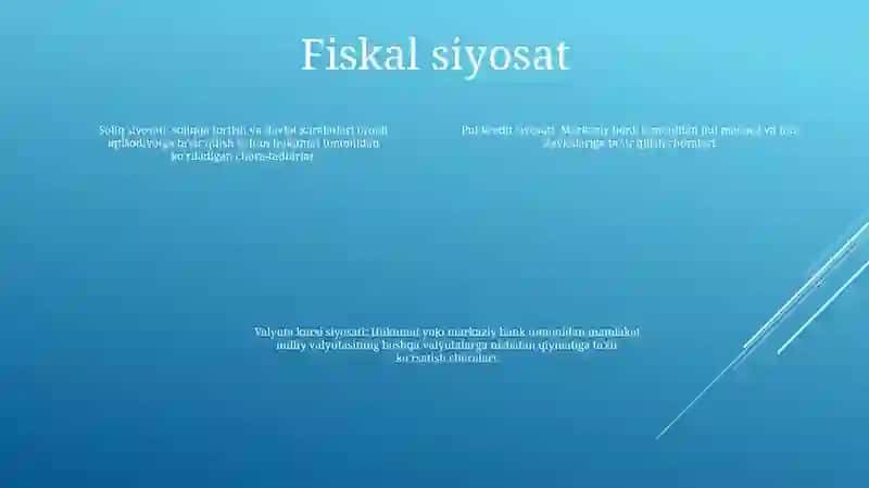 Moliyaviy Siyosat 3