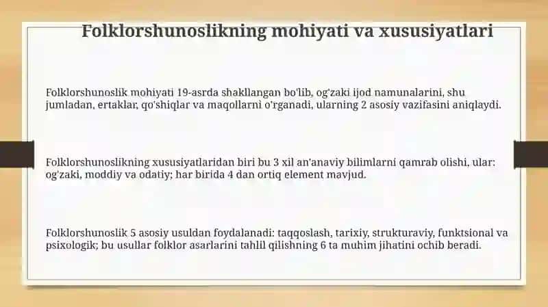 Folkyorshunoslik asoslari 3