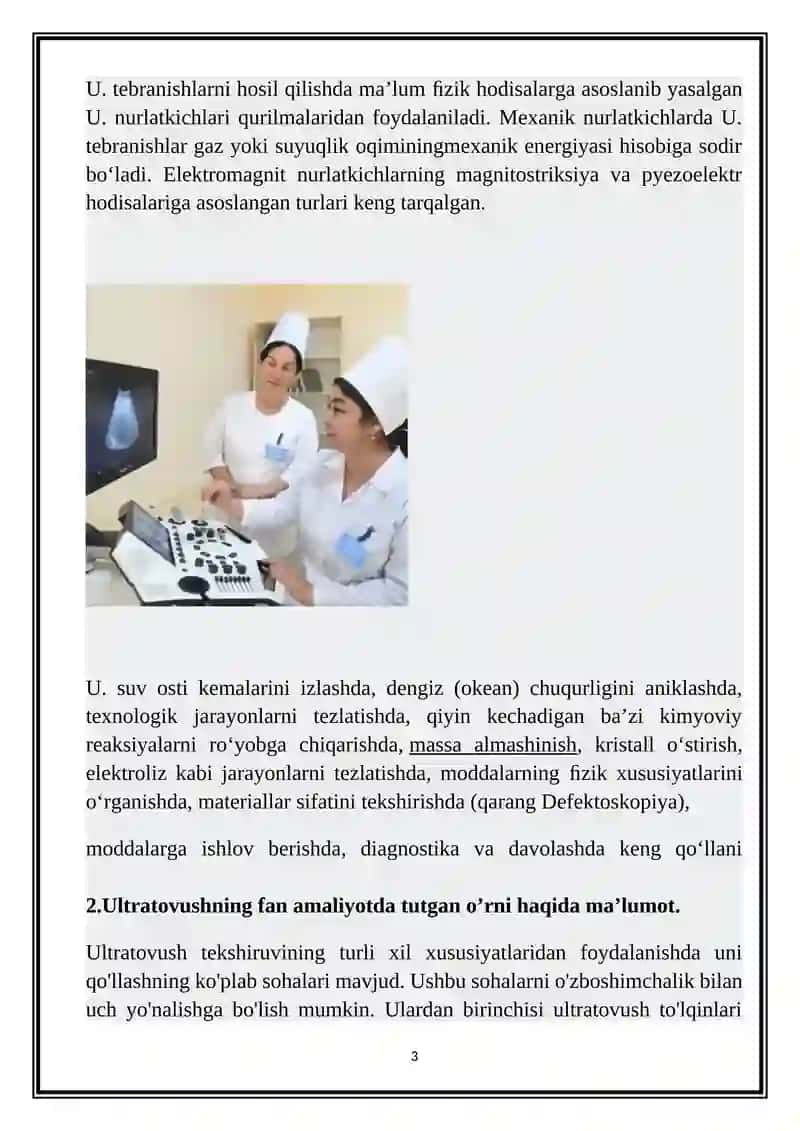 KLINIKADA TOVUSHDAN FOYDALANISH 3