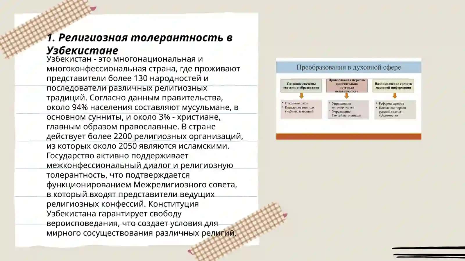 Духовные реформы в новом Узбекистане 3