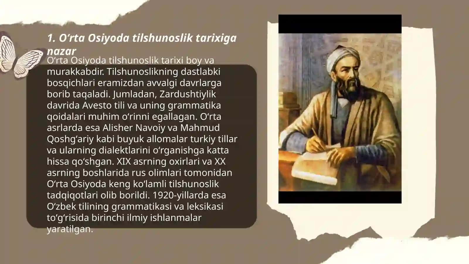 Oʻrta Osiyoda tilshunoslikning rivojlanishi 3