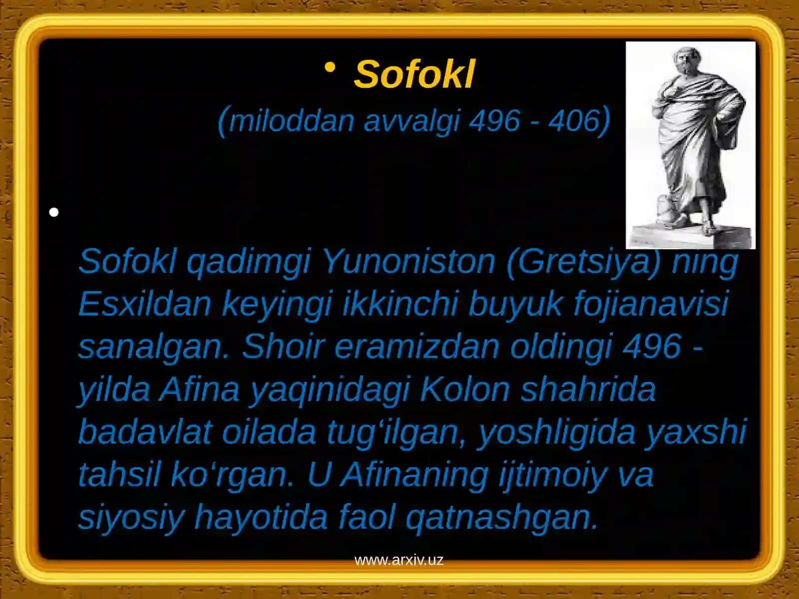 Sofoklning "Shoh Edip" tragediyasi 3