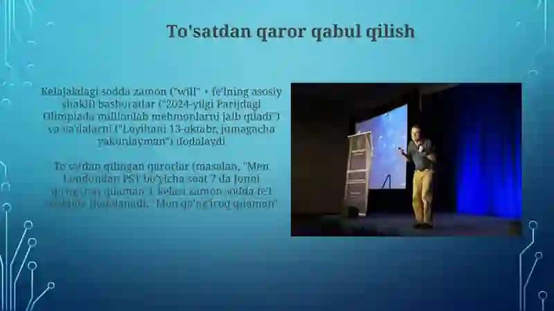 Future Simple Tense mavzusida taqdimot 3