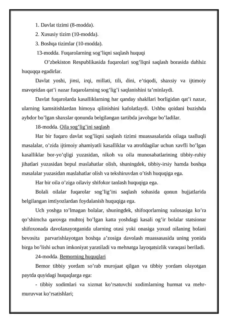 Tibbiyot huquqi 3