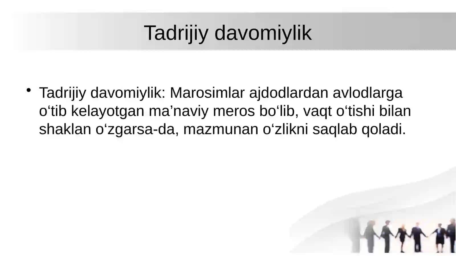 Marosimlar tadriji 3