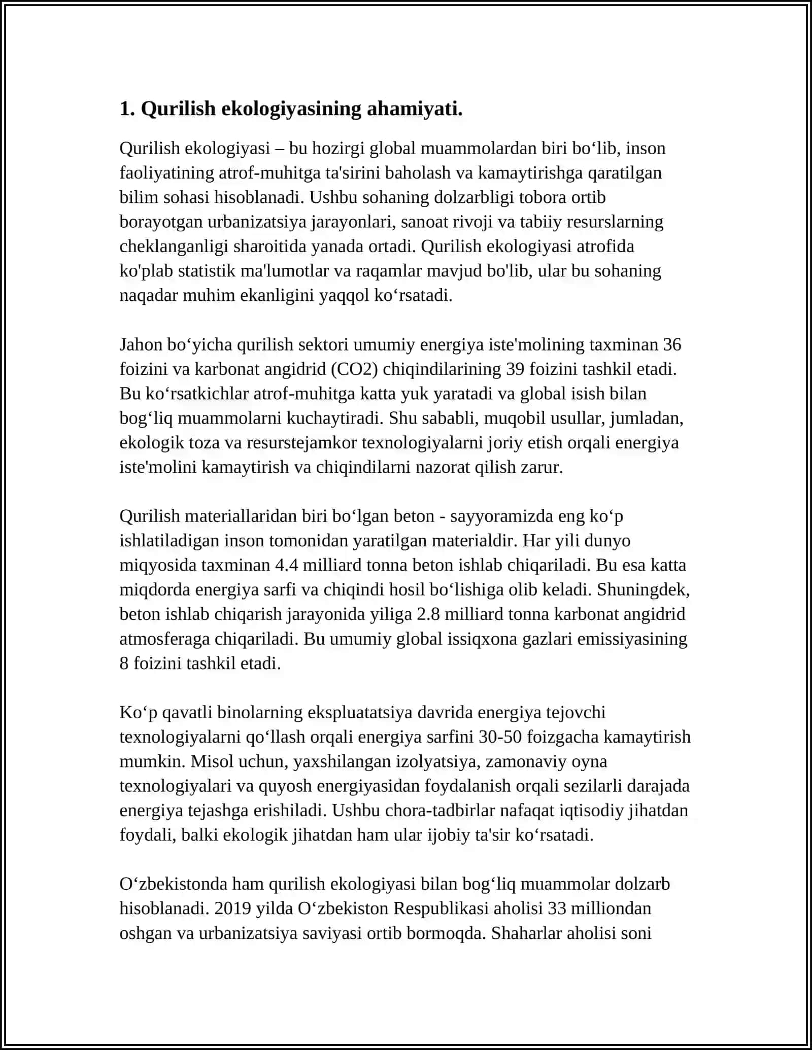 QURILISH EKOLOGIYANING NAZARIY ASOSLARI 3